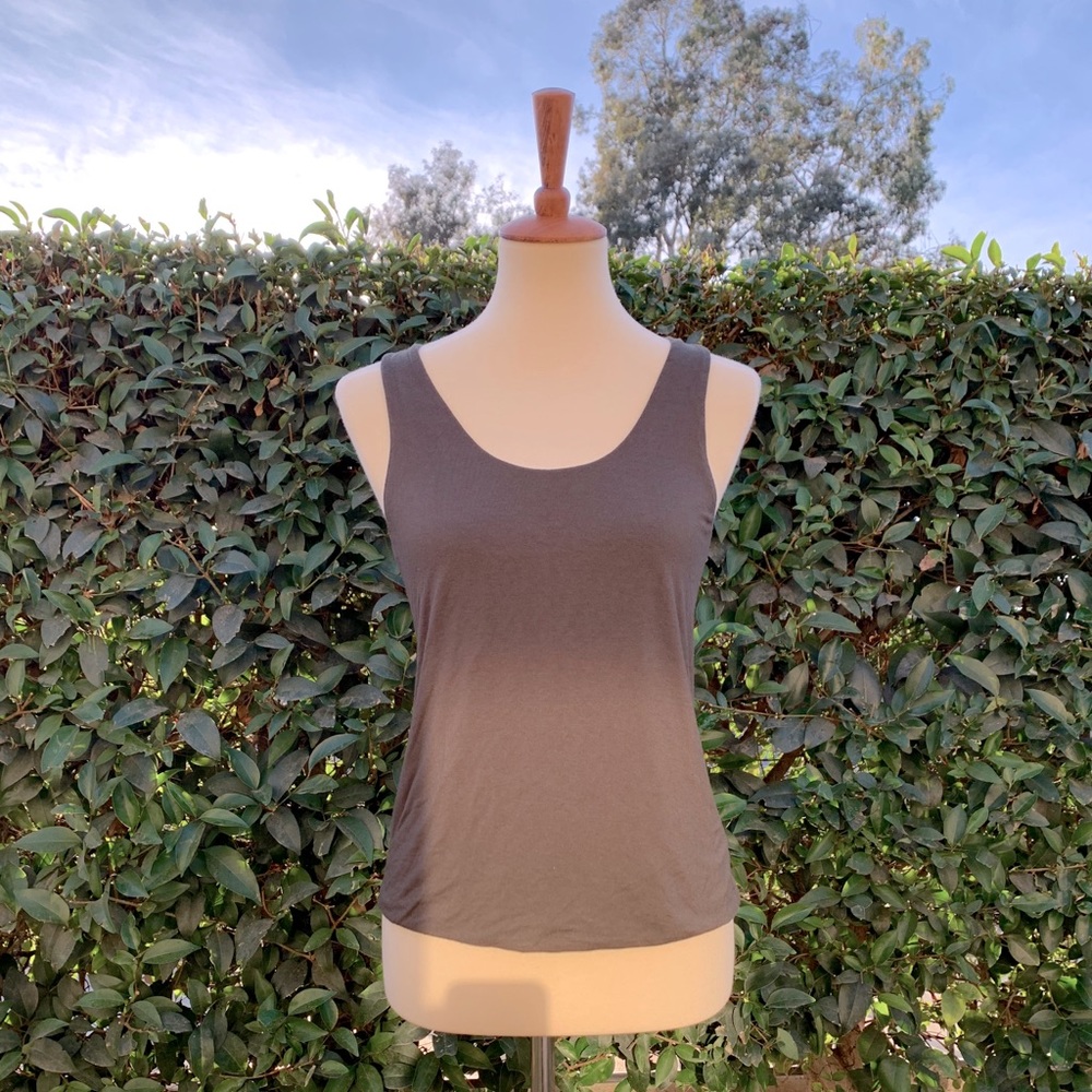 Army green open back top